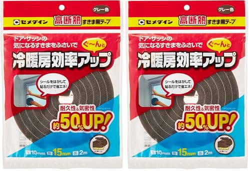 Z_C(Cemedine) hAETbVp fMܗpe[v O[ 10mm×15mm×2m TP-522 (× 2)