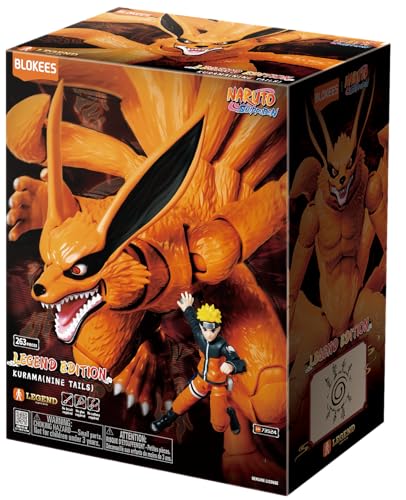 BLOKEES - Naruto Shuppuden LE01 Nine Tails Kurama - Model Kit - Assembly Required - No Tools - No Paint - No Glue - No Cutting - Age 14+