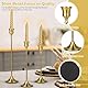 MTINRNI 9er Kerzenständer Set,Kerzenständer Stabkerzen,3 verschiedenen höhen(19.5/23.3/27.2cm),Metall KegelKerzenleuchter,Moderne Vintage Dekoration Esstisch,für Hochzeit Party Weihnachten Tischdeko.