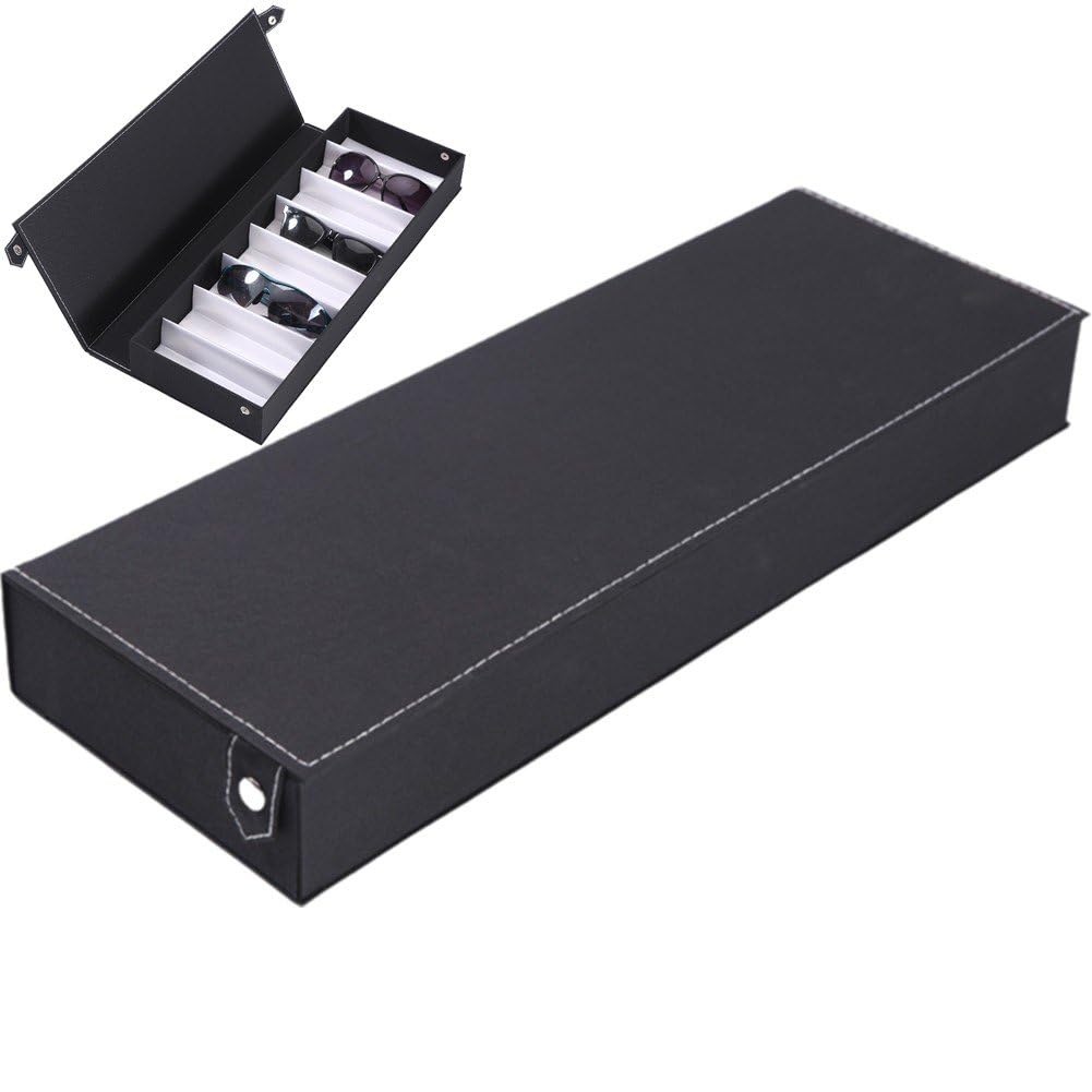 Support boîte lunettes 8 grilles de stockage et présentoir de table