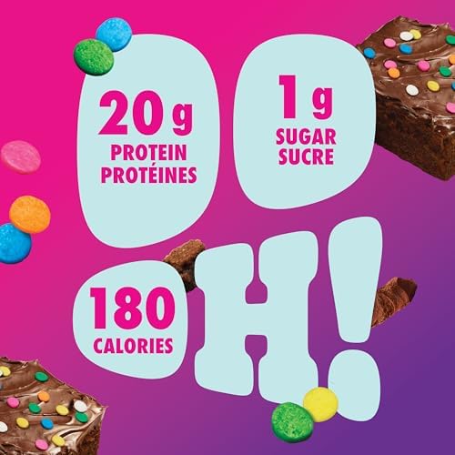 Pure Protein Bars - Nutritious, Gluten Free bar, made with Whey protein blend - low sugar, protein snack. Deliciously satisfying. Made in Canada, Galactic Brownie (Pack of 6) - 4
