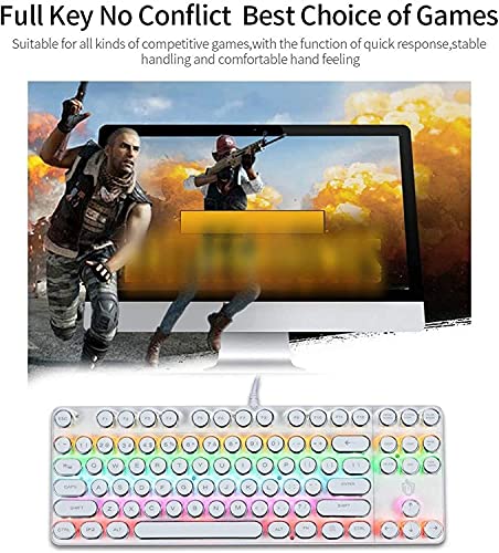 Teclado mecánico Gaming Feiyx66 USB 104 teclas miniatura 5