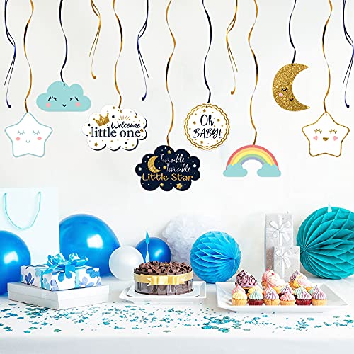 Lingteer Twinkle Twinkle Little Star Swirls Streamers - Cheers To Baby Shower Birthday Party Hanging Decorations - Boy. #TOP5