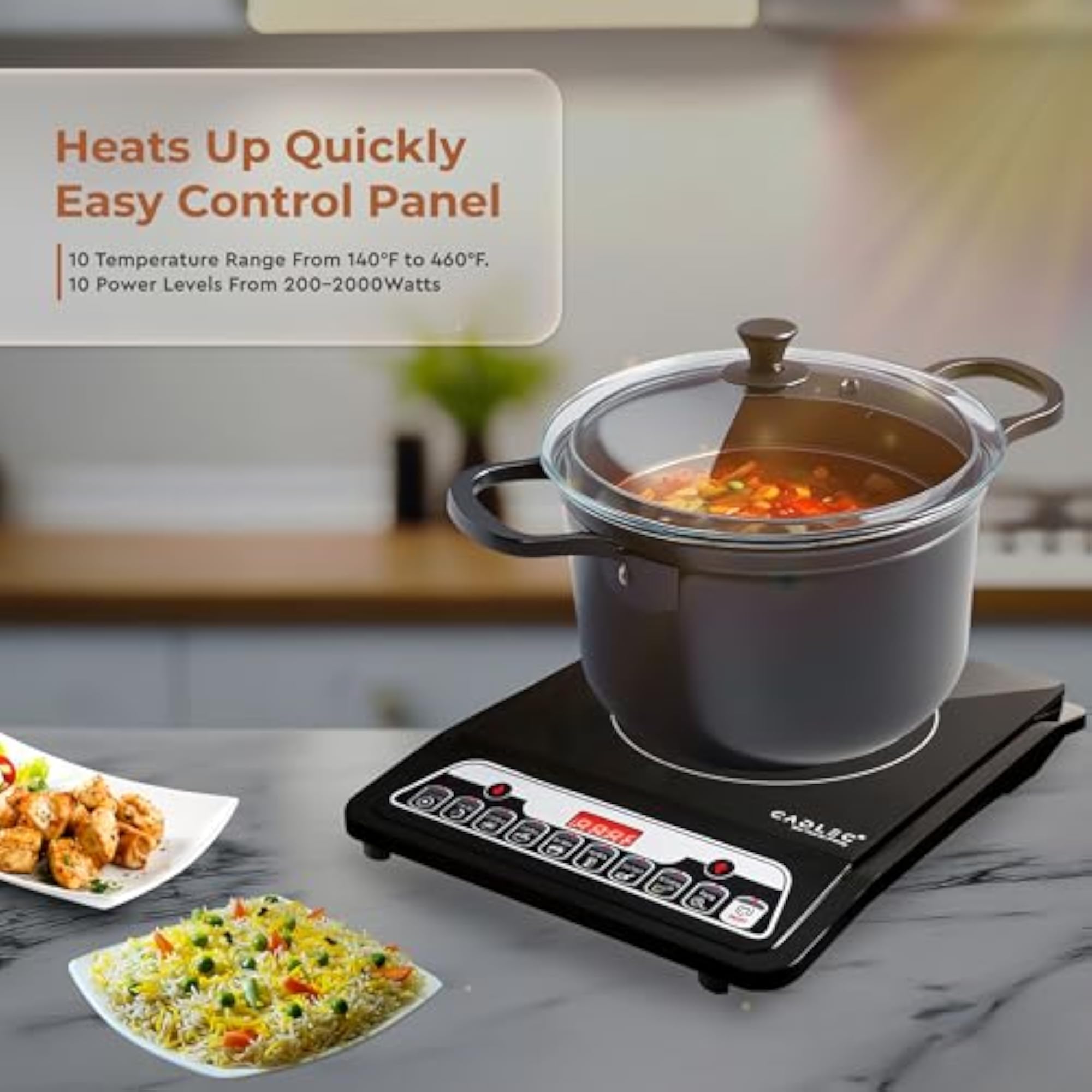CookBlaze 2000W Induction Cooktop with Modes