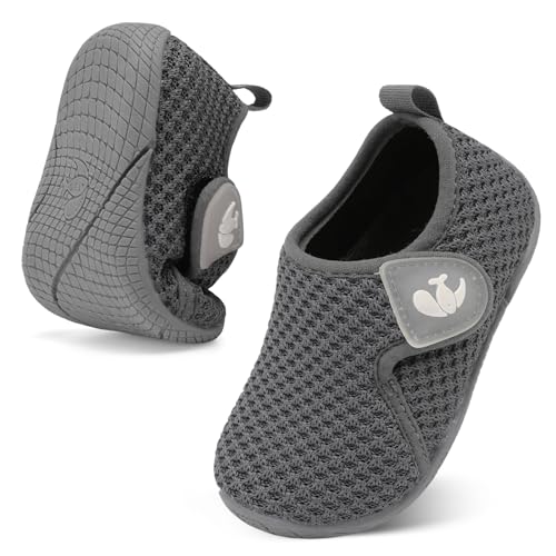 Image of FEETCITY Toddler Walking Shoes Slip On Toddler Shoes Boys Girls Kids Sports Sneakers Casual School Shoes Barefoot Shoes