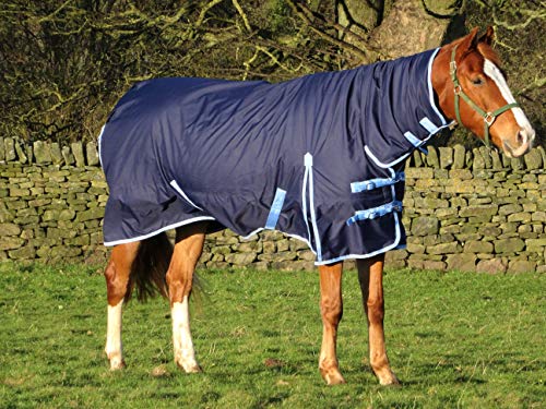Turners Mediumweight Combo 200g Fill Waterproof Turnout Rug with Neck 5'3
