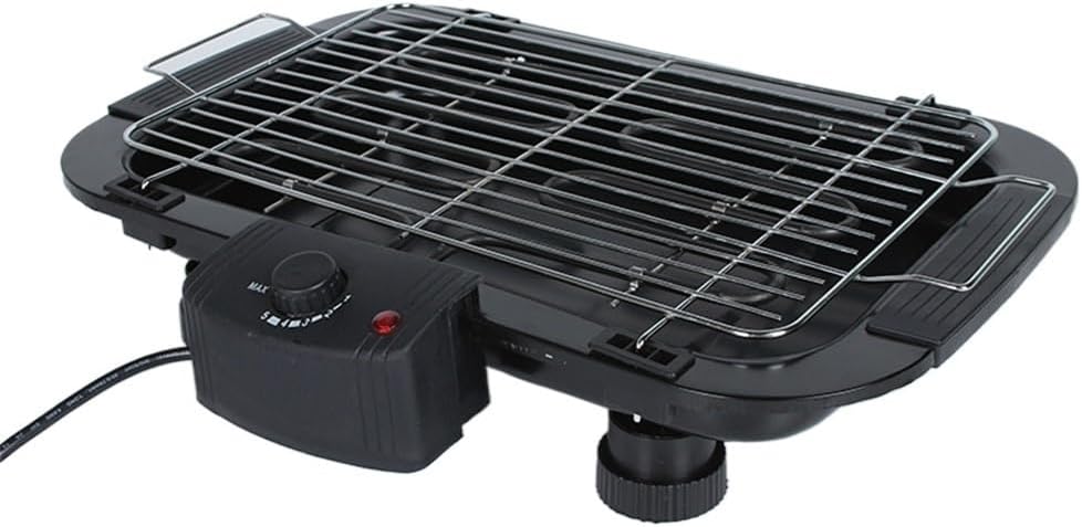 HBJWOV Electric Barbecue Stove 5-Speed Electric Barbecue Rack Smokeless Meat Grill Electric Barbecue Tray