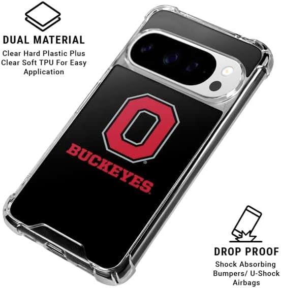 Skinit Clear Phone Case Compatible with Google Pixel 10 Pro XL - Officially Licensed Ohio State University OSU Design