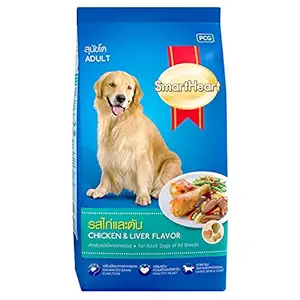 Smart Heart Adult Dog Food Dry Chicken and Liver, 3 kg