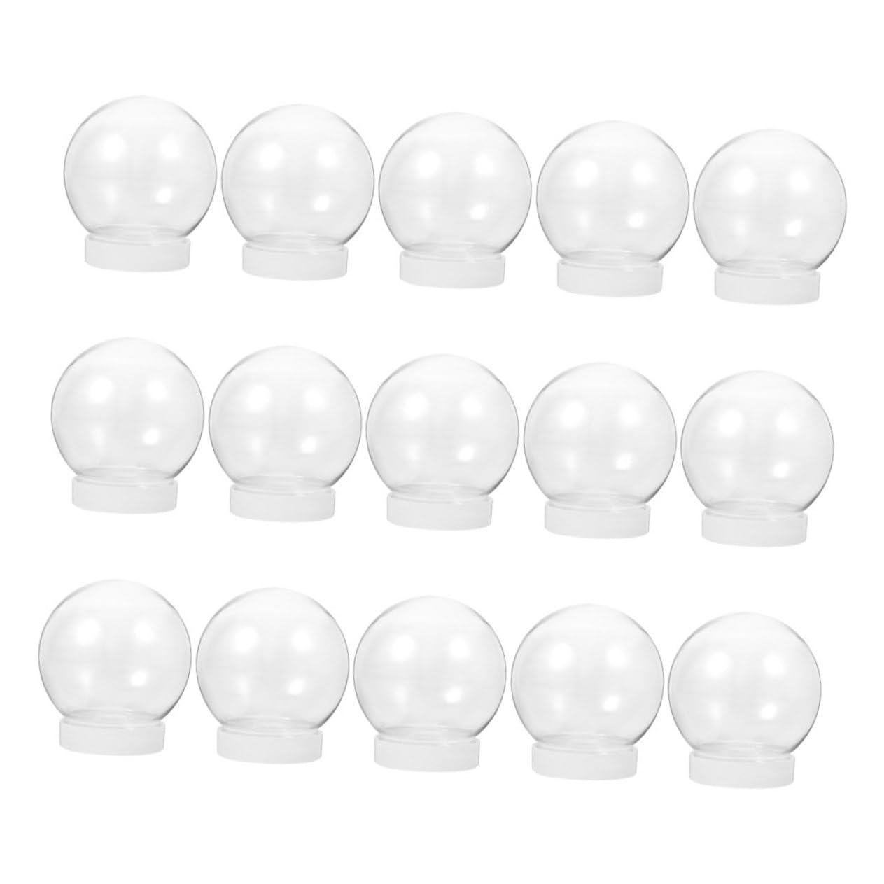 Bolas de nieve transparentes de plástico MUELODSIC de 300ml para crear adornos personalizados