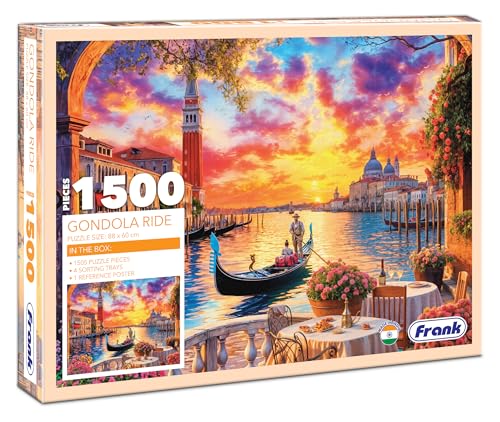 Image of Frank Gondola Ride 1500 Piece Jigsaw Puzzle for Adults & Teenagers | Puzzle Game for Ages 15+ | Matte Finish Board | Includes 4 Sorting Trays | Jigsaw Puzzle for Adults & Kids | Made in India
