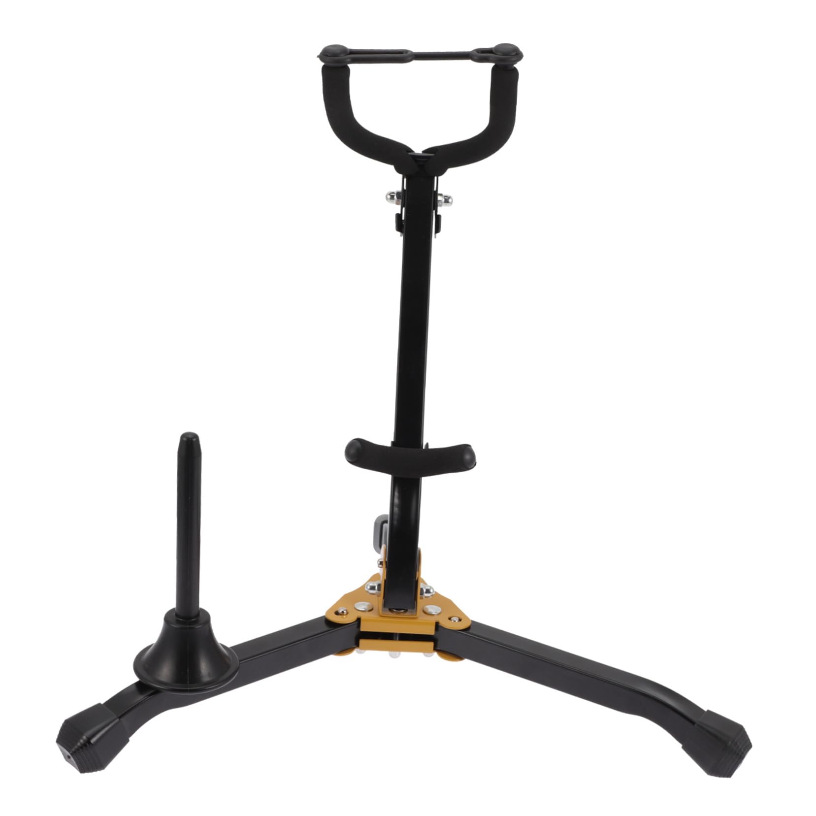 VICASKY Faltbarer Saxophonständer Tragbarer Saxophonhalter mit Schwamm aus Eisen und Abs Professionell für Altsaxophon und Tenorsaxophon für Zuhause und Musikunterricht
