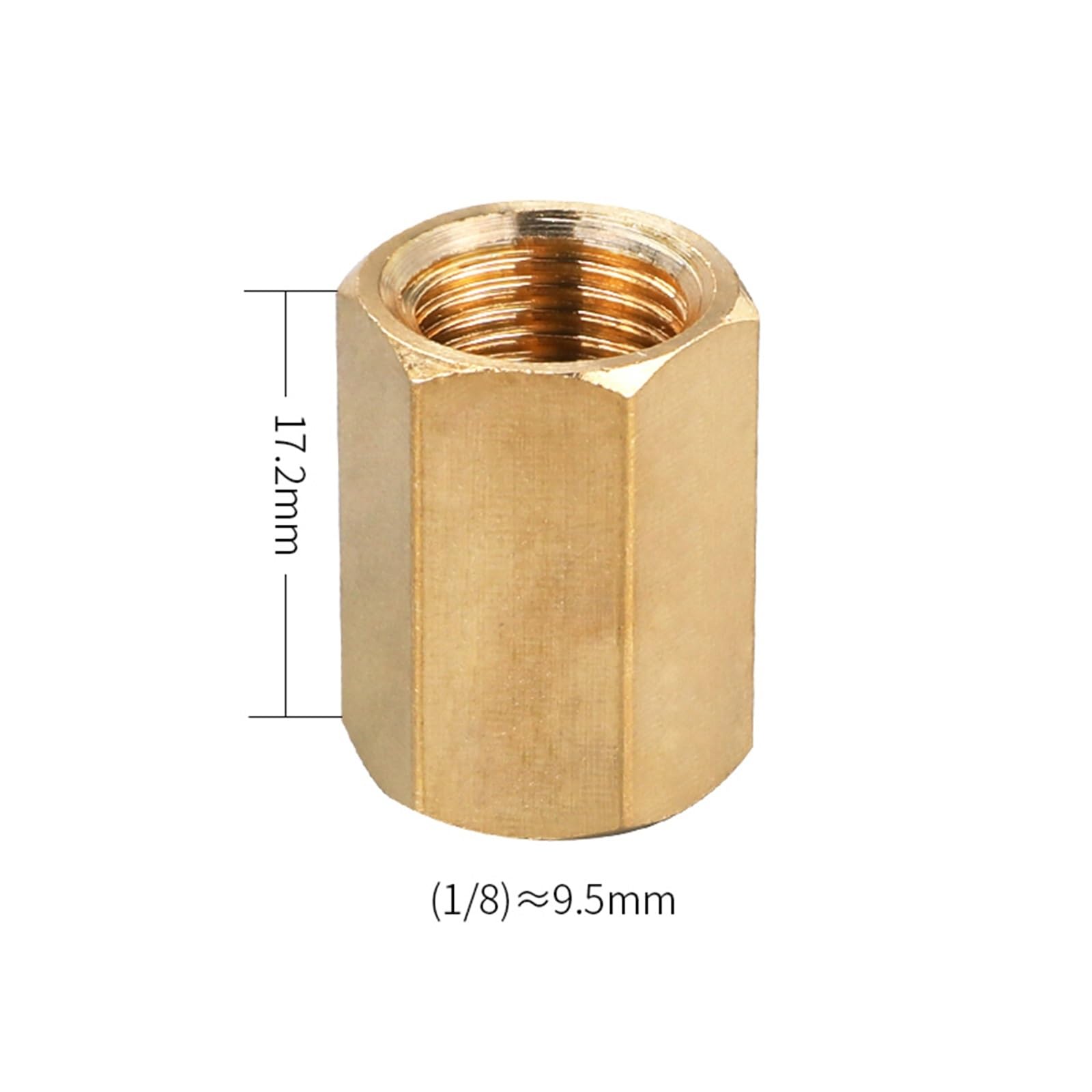 Qinlu-Brass Connector Hose Fitting 1/8