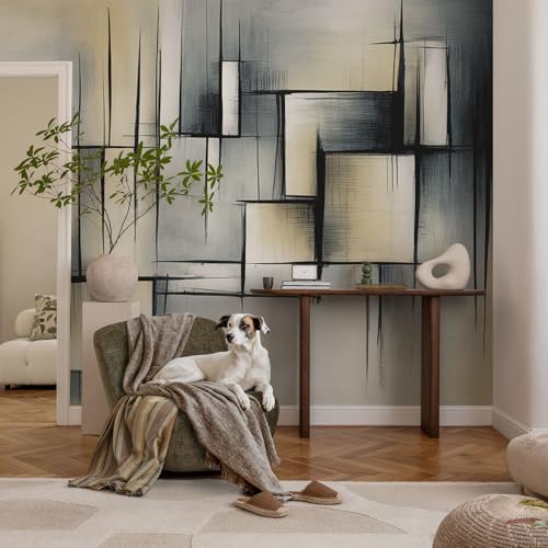 Décor mural adhésif salon moderne chambre géométrie abstraite Tulup 104x70