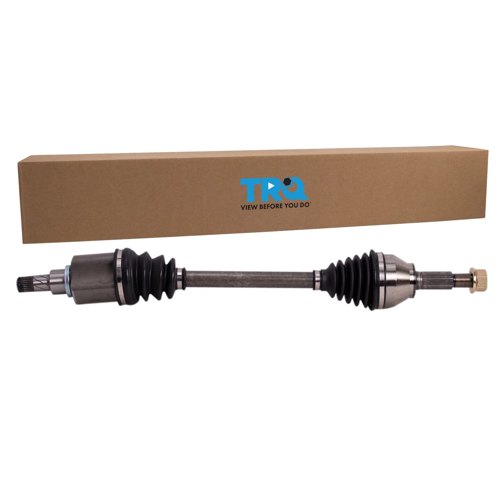 TRQ Front Complete CV Axle Shaft Assembly LH Driver Side for 2013-2019 Nissan Sentra 1.8L CVT AT Auto Transmission