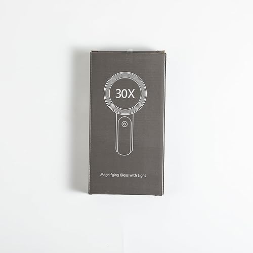 Miniatura 11 de MoKo Lupa con luz, lupa grande de mano 30X, 18 LED, 3 modos, lupa iluminada para niños mayores, lectura, revistas, monedas, joyas, exploración de