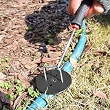 EUOKOK 200 Weed Control Membrane Pegs + 200 Buffer Washer, 6 Inch 11 Gauge Galvanized U-Shaped Metal Garden Landscape Staples Weed Mat Yard Ground Pins for Securing Weed Barrier Fabric，Artificial Turf - Image 6