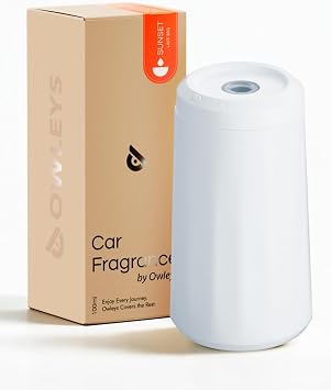 Aura Glide Waterless Car Diffuser - White