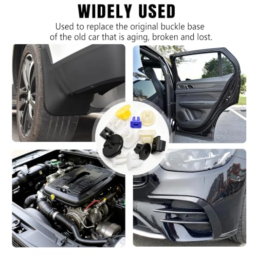 Image of 370Pcs Nylon Grommet Nut Assortment Kit, Auto Body Plastic Screw Retainer Inserts, Universal Car Panel Fender Bumper Grille License Plate Mounting Nylon Fastener Clips Replacement