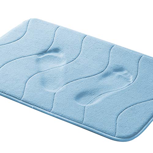 Memory Foam Bathroom Kid's Rug Mat, Slip-Resistant Extra Absorbent Bath Mat Set Non Slip Dry Fast Bath Mat Extra Soft and Absorbent, Machine-Washable Non-Slip Bath Rugs(Green, 20" x 32")