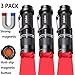 Ulako Red Light Single 1 Mode 150 Yards Tactical Adjustable Focus Zoom LED Magnetic Flashlight Torch for Coyote Hog Pig Varmint Predator Hunting Astronomy