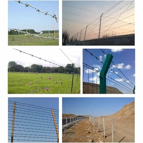 Fil barbelé galvanisé 150 m en acier durable de qualité - 8