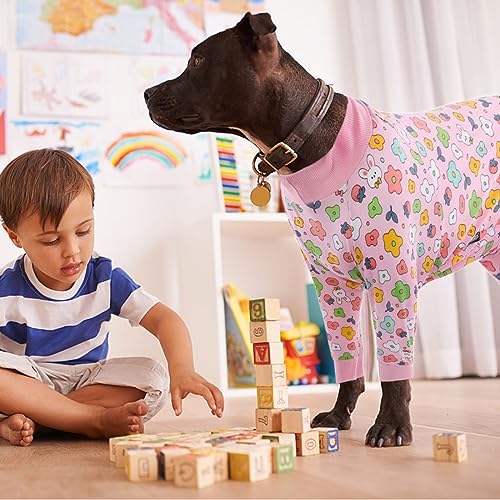 Image of Recovery Suit for Large Dogs After Surgery, Abdominal Wounds Protector Surgical Dog Calm Shirt, Medium Dog Pajamas Onesie Pullover Bodysuit for Shedding Allergy Anti Licking, Cone E-Collar Alternative