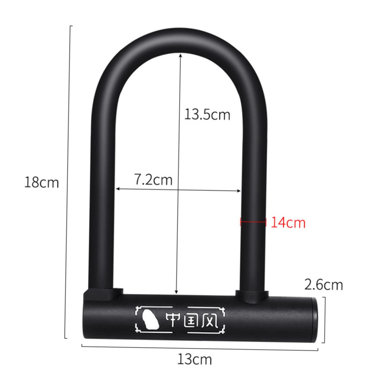 HANABASS U Shaped Bike Lock Theft Secure U Lock Shackle with Mounting Bracket for Road and Mountain Bicycles Durable and Reliable Bike Secure Lock System