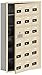 Salsbury Industries 19165-18SRC Cell Phone-Access Panel-6 Unit Recessed Mounted-Resettable Combo Locks with 5-Inch Diameter Compartments, Sandstone
