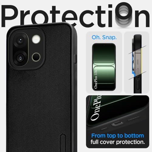 Image of Jkobi Back Cover Case for OnePlus 13S (Textured Grip Design | Micro-Fiber Cloth Inside | Slim and Light Weight | Soft Touch and Feel | Black)