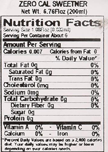 Zero Cal Sweetener Drops 6.6Oz - Zero Cal Adoçante Dietético Liquido 200Ml (Pack Of 2) #TOP3
