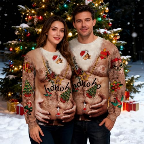 Goodstoworld Mens/Womens Ugliest Christmas Sweatshirt 3D Unique Hilarious Graphic Pullover Shirt S-4Xl | Long Sleeve Crewneck Casual Top For Holiday Parties, Photos And Ugly Sweater Contests 4 Goodstoworld Mens/Womens Ugliest Christmas Sweatshirt 3D Unique Hilarious Graphic Pullover Shirt S-4Xl | Long Sleeve Crewneck Casual Top For Holiday Parties, Photos And Ugly Sweater Contests - Image 5