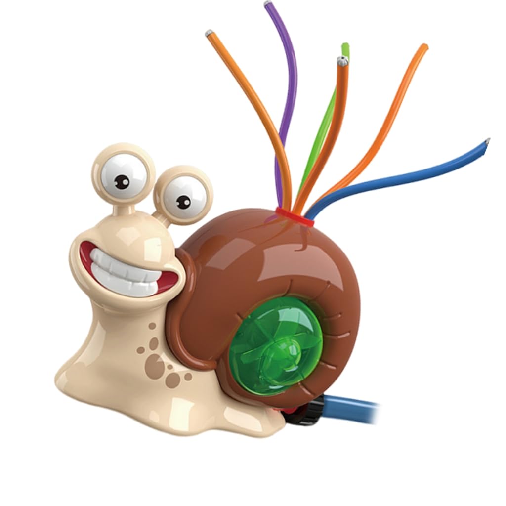 Water Sprinkler Baseball Toy Snail Water Baseball Water Sprinkler Water Outside Toy Sprinkler 360 Degree Roating