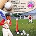 JOEY'Z Tball Set - T Ball Sets for Kids 3-5 & Toddler Baseball (Includes: Kids Baseball Tee, Oversized Bat & 6 Oversized Balls) Toddler Sports Toys Tball Set