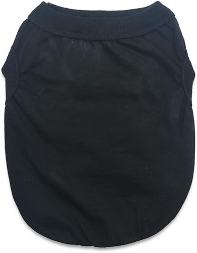 Miniatura 4 de Paquete de 6 camisetas de Yorkie para perros extra pequeños, 100% algodón, ropa para cachorros, ropa de chihuahua en blanco, camiseta para cachorros