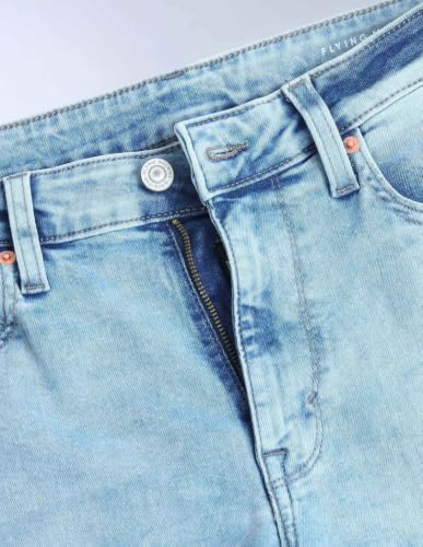 Image of Flying Machine Men's Relaxed Tapered Fit Jeans| Solid | Mid Rise | Stretchable | Jeans for Man