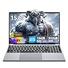 Portátil para juegos, Celeron N150 (hasta 3.6 GHz), tapa superior de 15.6 pulgadas con 16 GB DDR4 512 GB SSD, huella digital KB retroiluminada, FHD 1920 x 1080, Win 11 Pro, WiFi 5, BT 4.2, portátiles
