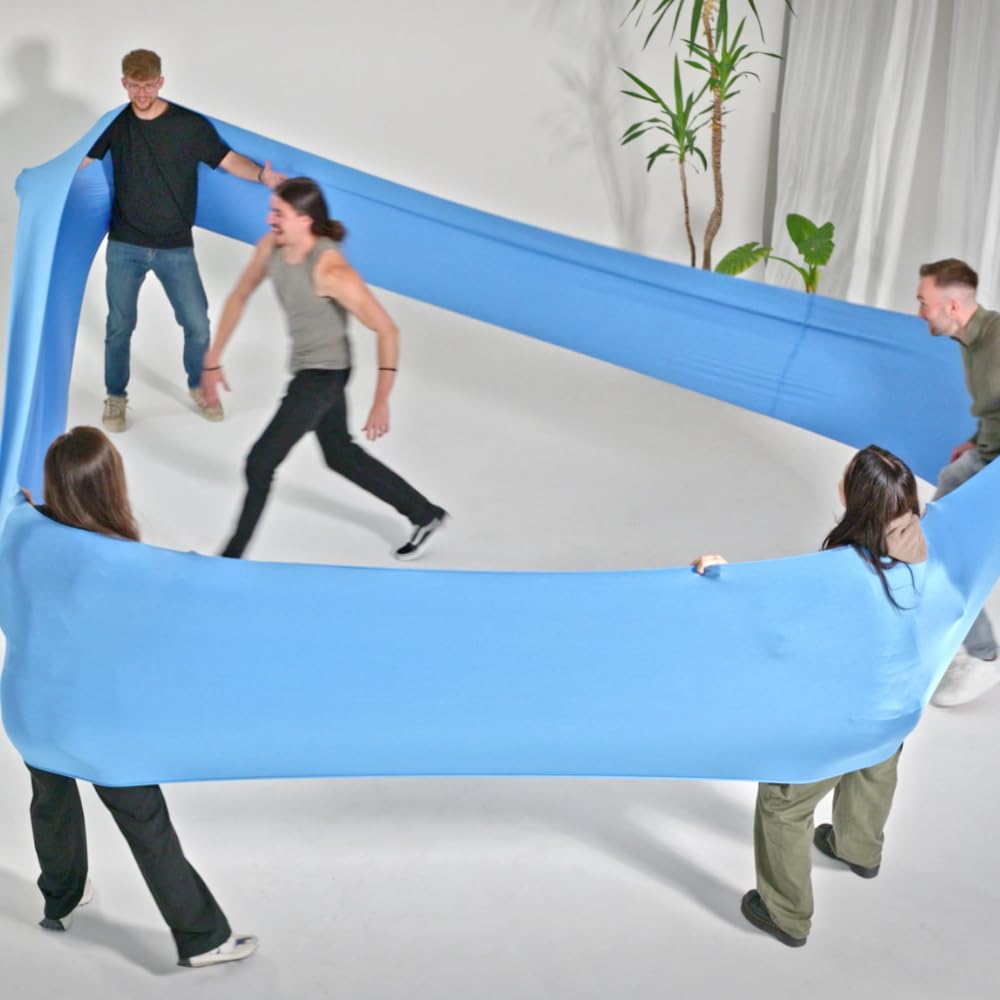 Teamloop - Versatile Gioco di Team Building Strumento di Team Building Adatto a Bambini e Adulti per promuovere la Mindfulness Telo di Squadra in Tessuto Lycra di Alta qualità