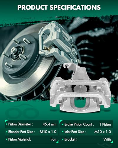 Image of SCITOO Rear Right Brake Caliper With Bracket 18B5398 Compatible For Chrysler Town & Country 2012-2016, For Dodge Grand Caravan 2012-2020, For Ram C /V 2013-2015, For Volkswagen For Routan 2012-2014