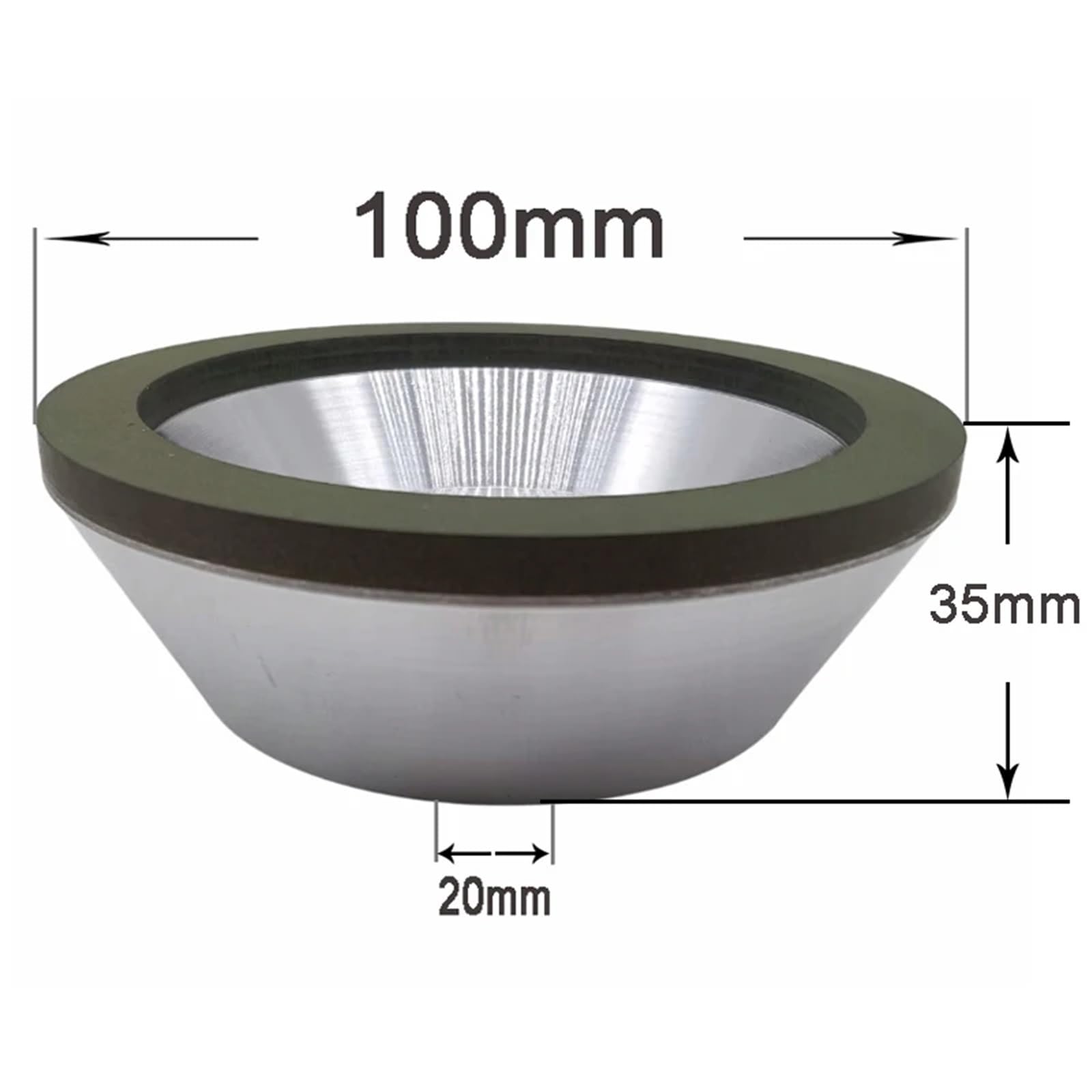 Wysokowydajna diamentowa ściernica garnkowa 4/5 cala do narzędzi do metalu, drewna i wolframu - 1 szt.(200grit)