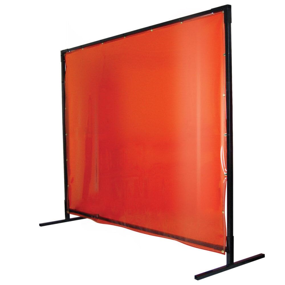 Black Stallion 6' X 6' Orange Hd Welding Screen & Frame