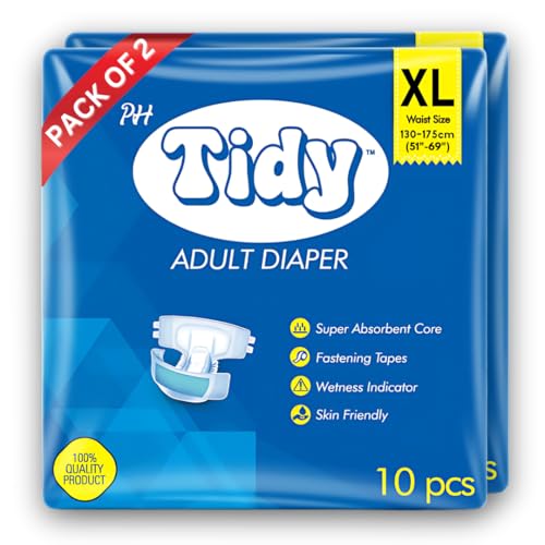 Image of Tape Style Super Absorbent | Unisex | Waist Size (51-69 Inches) Adult Diaper - XL (20 Pieces)