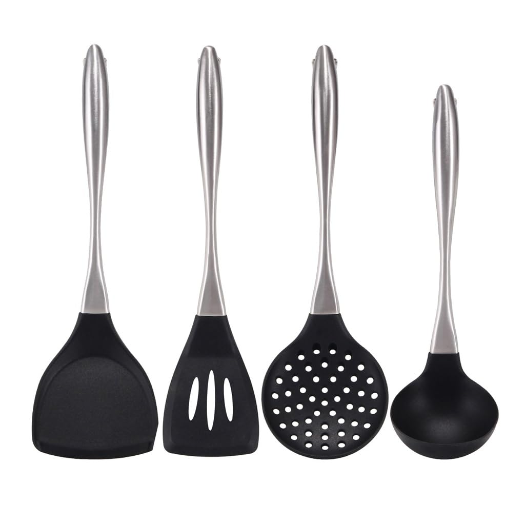 Batterie de cuisine avec spatule antiadhésive pour ne plus rayer vos poêles