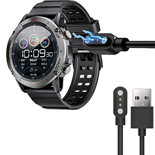 Blueshaweu Ladekabel Kompatibel mit PASONOMI Smartwatch 1,39', Kabel Ladegerät Ladestaion für PASONOMI NX9 Smartwatch 1,39' (schwarz)