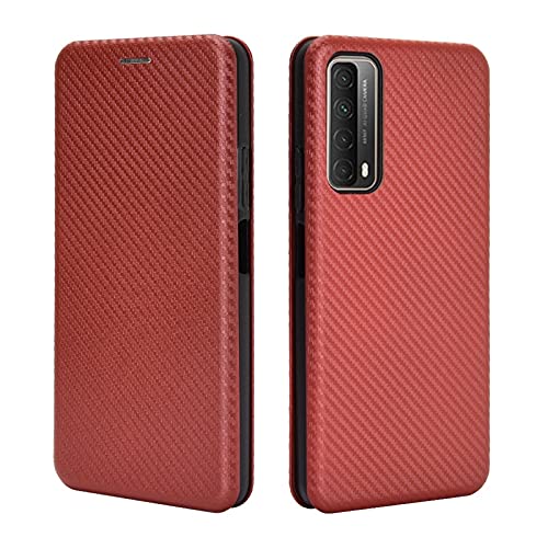 Coque Huawei P Smart 2021 haut de gamme finition carbone et cuir PU