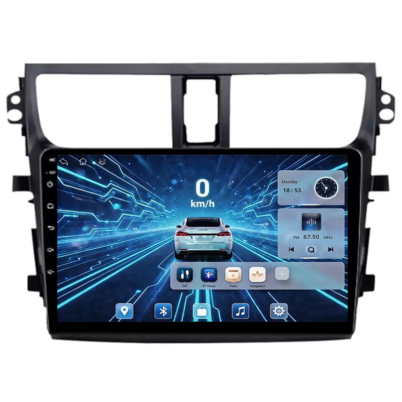 Autoradio Android Suzuki Celerio 2015 Écran 9 pouces Bluetooth Mirrorlink WiFi 128G