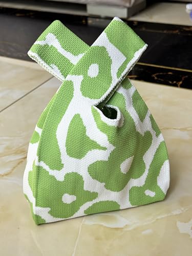 Image of Knot Bag, Mini Knit Tote Bag, Extra Thickened Japanese Knot Bag, Wristlet Handbag - 1 /2 /6 Pack