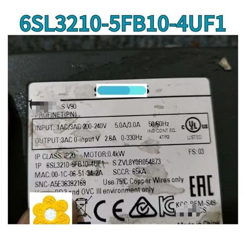 Servo Driver 6SL3210-5FB10-4UF1 400W pour moteur synchrone triphasé