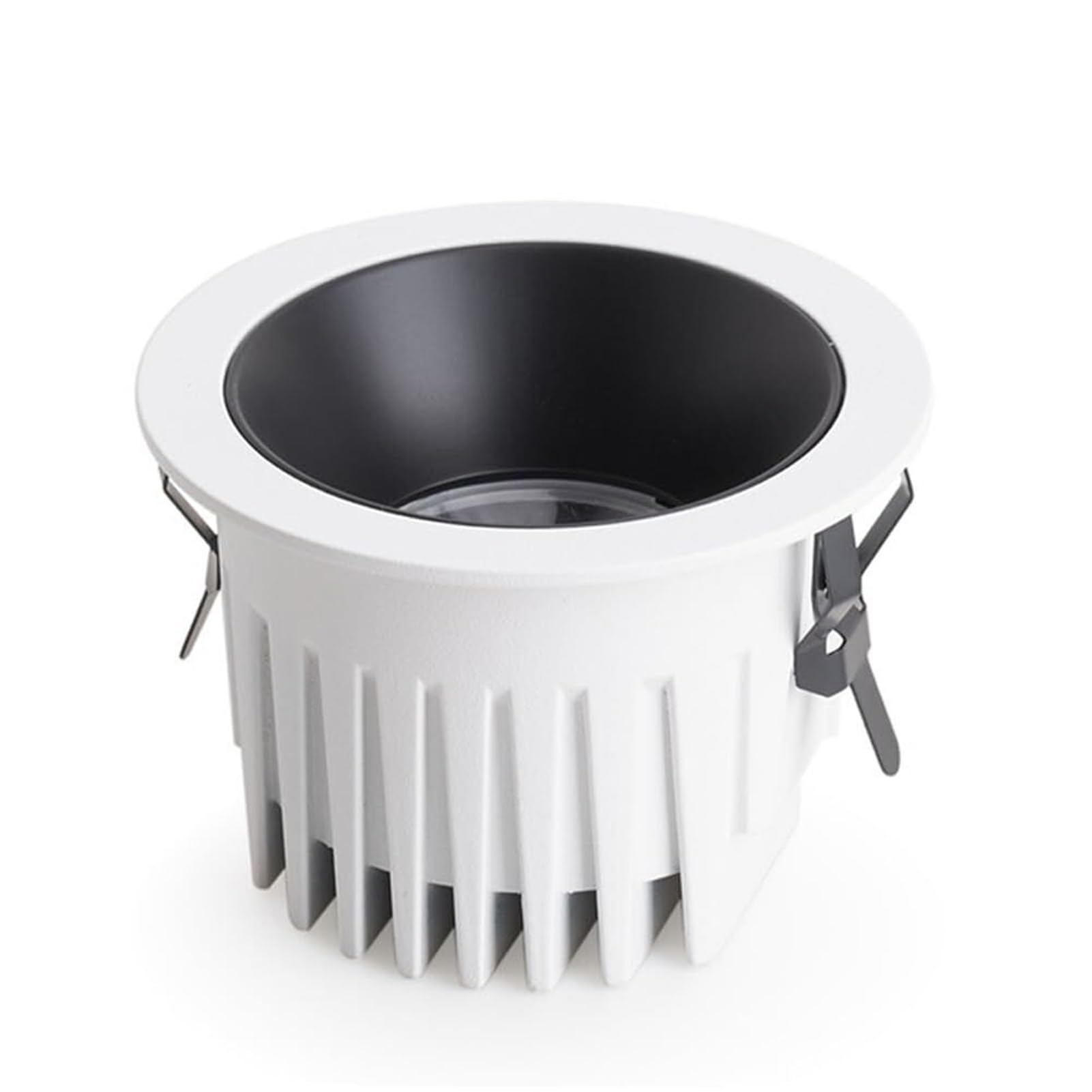 Recessed Downlight Dimmable Directional Cob Ultra Narrow Spotlight 3000K 4000K 6000K Three Color Temperature in One Round Trim
