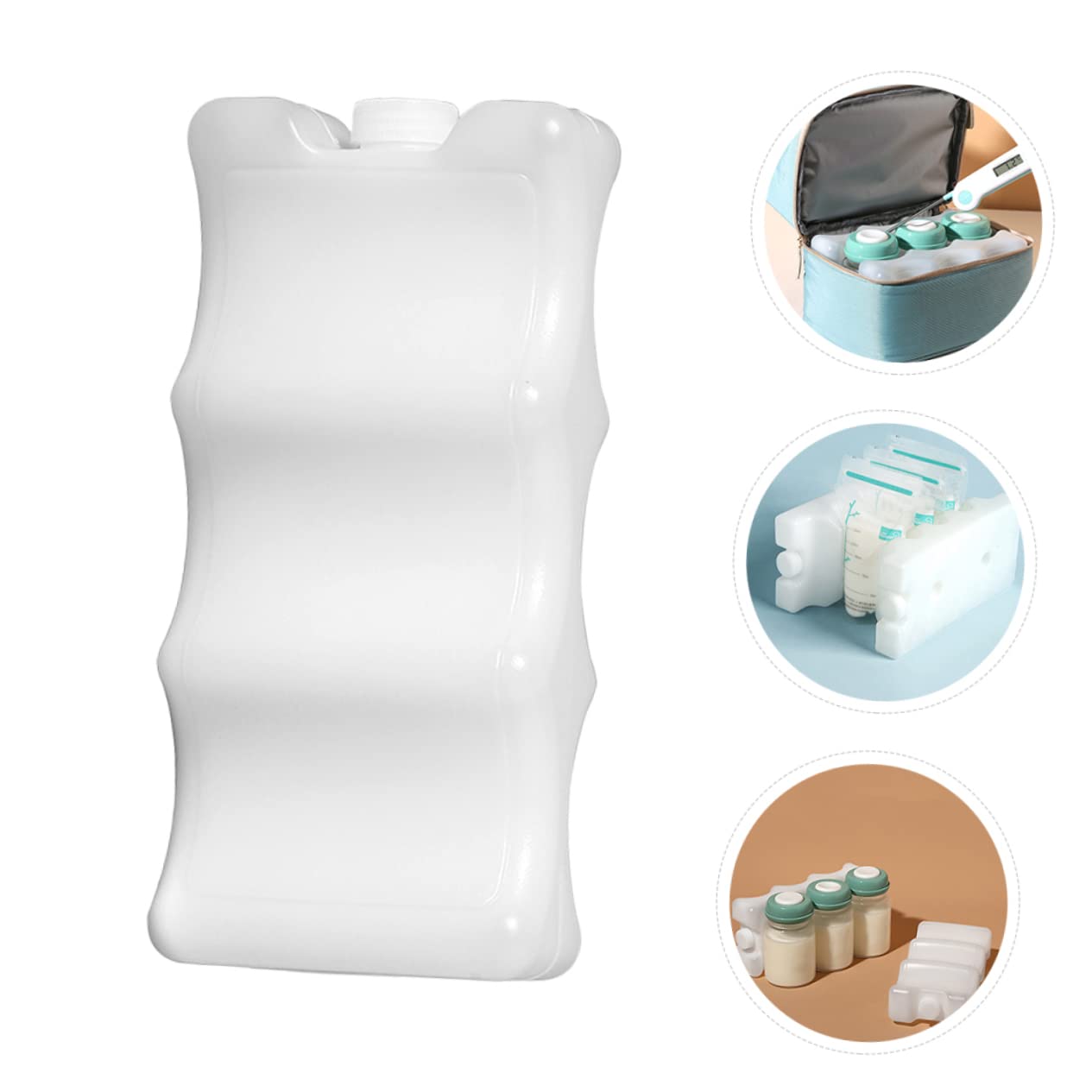 ifundom Contoured Ice Pack for Breast Milk Storage Durable Cooler Bag Insert for for Long Transport and Keeping Milk Fresh for Daycare and Picnics